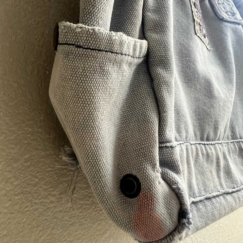 Converse One Star 1974 Light Gray Denim Purse - Picture 5 of 16